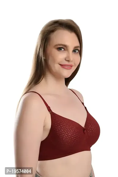 Soft Beauty Bra by SS Enterprises | Women's Cotton Self Padded Bra Non-Wired T-Shirt Bra-thumb4