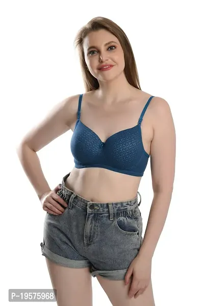 Soft Beauty Bra by SS Enterprises | Women's Cotton Self Padded Bra Non-Wired T-Shirt Bra-thumb2