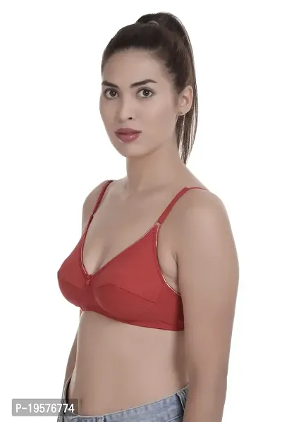 Soft Beauty Bra by SS Enterprises | Women's Perfecto Plus Size Soft Cotton Full Cup Everyday Non-Padded Sona Bra-thumb2