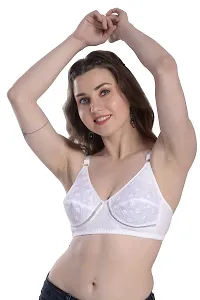 Soft Beauty Bra by SS Enterprises | Women's Perfecto Plus Size Soft Cotton Full Cup Everyday Non-Padded Aria Chicken Bra-thumb4