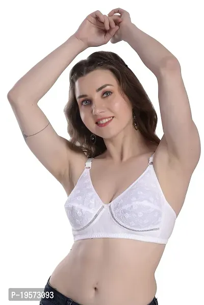 Soft Beauty Bra by SS Enterprises | Women's Perfecto Plus Size Soft Cotton Full Cup Everyday Non-Padded Aria Chicken Bra-thumb5