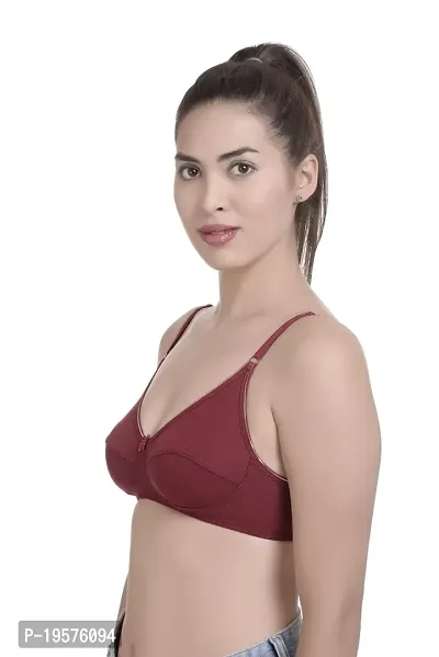 Soft Beauty Bra by SS Enterprises | Women's Perfecto Plus Size Soft Cotton Full Cup Everyday Non-Padded Sona Bra-thumb3