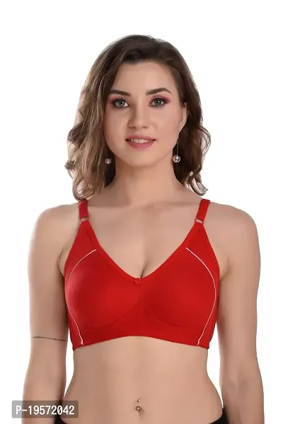 Soft Beauty Bra by SS Enterprises | Women's Cotton Wire Free Full Coverage Everyday Bras |Camy