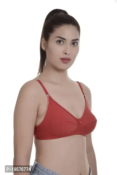 Soft Beauty Bra by SS Enterprises | Women's Perfecto Plus Size Soft Cotton Full Cup Everyday Non-Padded Sona Bra-thumb3