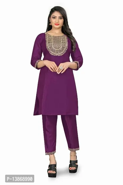 Stylish Fancy Silk Kurta With Bottom Wear Set For Women