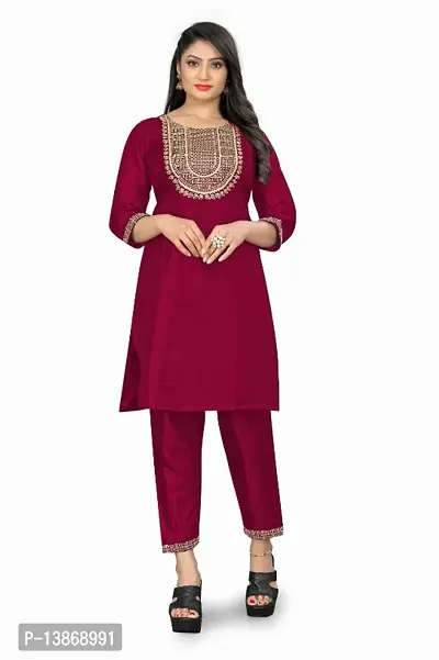 Stylish Fancy Silk Kurta With Bottom Wear Set For Women