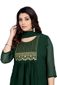 Fancy Georgette Kurtas With Dupatta For Women-thumb2