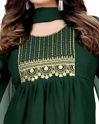 Fancy Georgette Kurtas With Dupatta For Women-thumb3