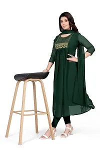 Fancy Georgette Kurtas With Dupatta For Women-thumb4