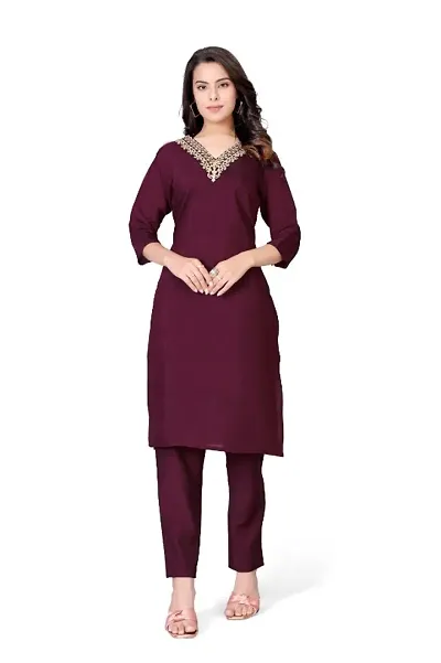 Fancy Roman Silk Kurta Bottom Set For Women