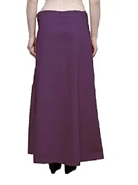 Women’s Cotton Petticoat with Interlock Thread Stitching (Free Size, Dark Purple)-thumb1