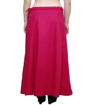 Women’s Cotton Petticoat with Interlock Thread Stitching (Free Size, Pink)-thumb1