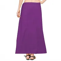 Women’s Cotton Petticoat with Interlock Thread Stitching (Free Size, Purple)-thumb1