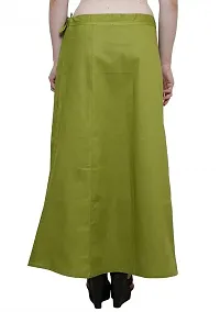 Women’s Cotton Petticoat with Interlock Thread Stitching (Free Size, Mehendi Green)-thumb1