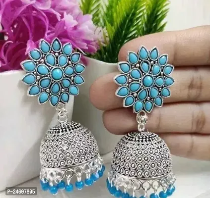 Stylish  Alloy  Jhumkas Earrings For Women