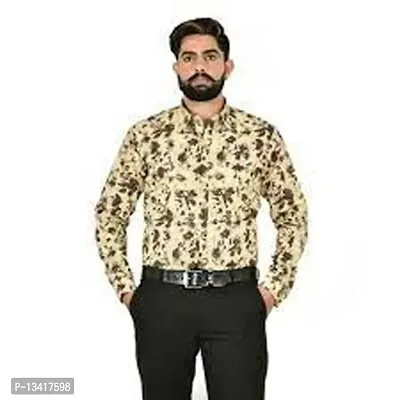 Reliable Cotton Printed Long Sleeves Casual Shirts For Men