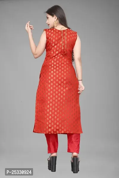 Fancy Jacquard Kurta Set For Women-thumb3