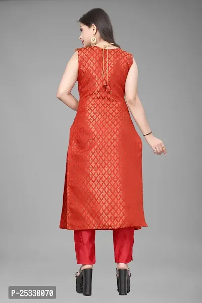 Fancy Jacquard Kurta Set For Women-thumb3