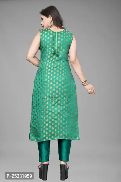 Fancy Jacquard Kurta Set For Women-thumb3