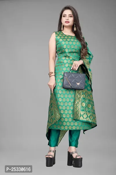 Fancy Jacquard Kurta Set For Women