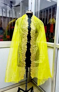 Designer Silk Unstitched Dress Material Top With Bottom Wear And Dupatta Set for Women-thumb3