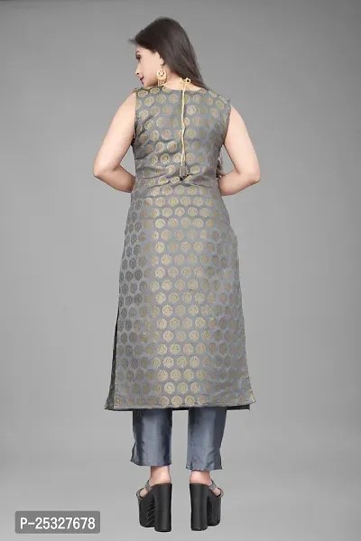 Fancy Jacquard Kurta Set For Women-thumb3