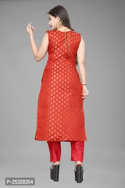 Fancy Jacquard Kurta Set For Women-thumb3