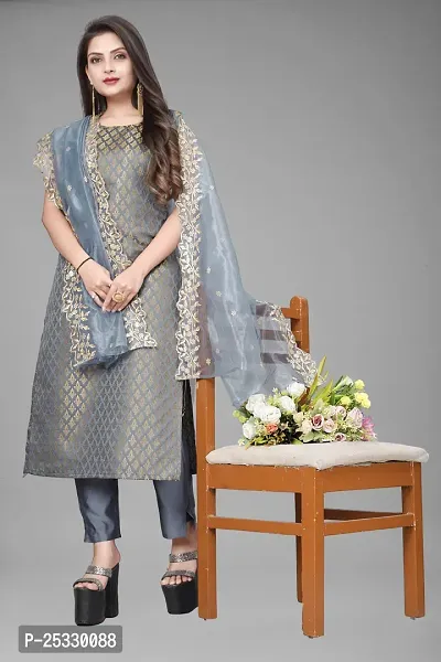 Fancy Jacquard Kurta Set For Women