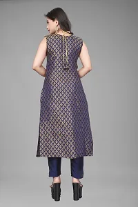 Fancy Jacquard Kurta Set For Women-thumb3