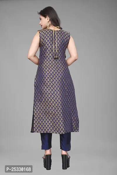 Fancy Jacquard Kurta Set For Women-thumb4