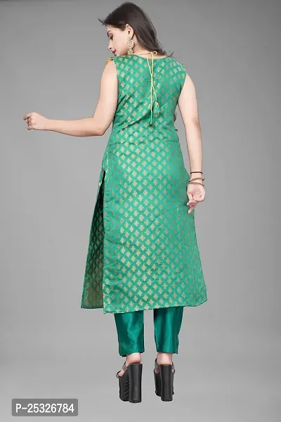 Fancy Jacquard Kurta Set For Women-thumb3