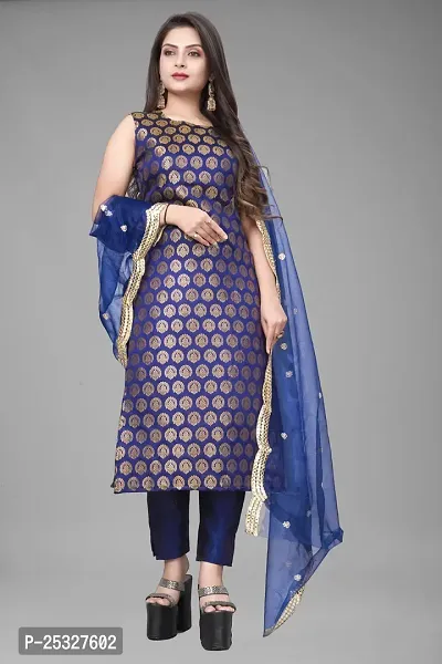 Fancy Jacquard Kurta Set For Women