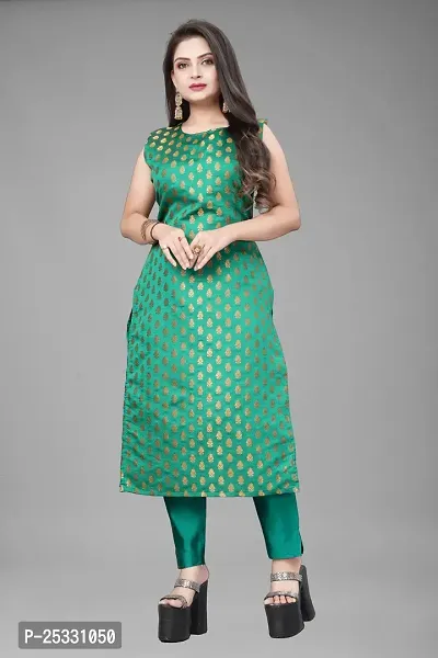 Fancy Jacquard Kurta Set For Women-thumb2