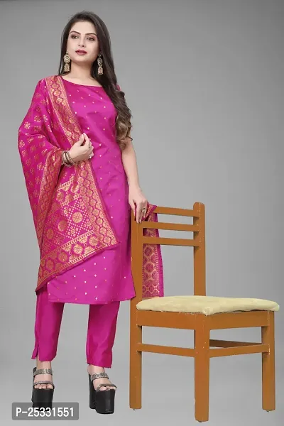 Fancy Jacquard Kurta Set For Women