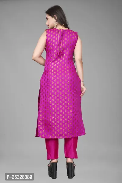 Fancy Jacquard Kurta Set For Women-thumb3