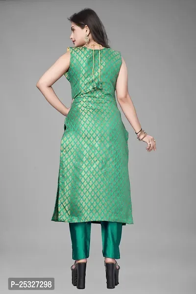 Fancy Jacquard Kurta Set For Women-thumb4