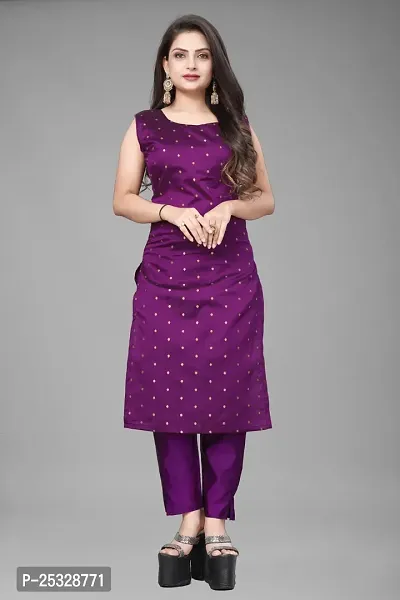 Fancy Jacquard Kurta Set For Women-thumb2