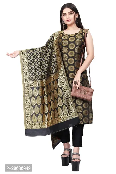 Womens Woven Design Kurta Pant With Dupatta Set-thumb0