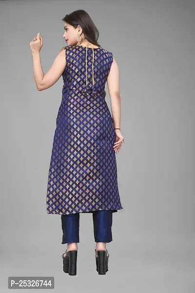 Fancy Jacquard Kurta Set For Women-thumb3