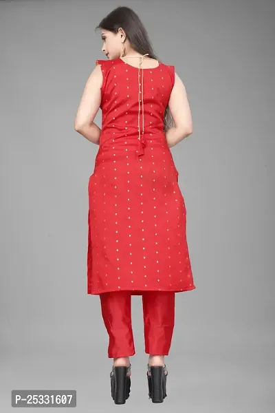 Fancy Jacquard Kurta Set For Women-thumb3