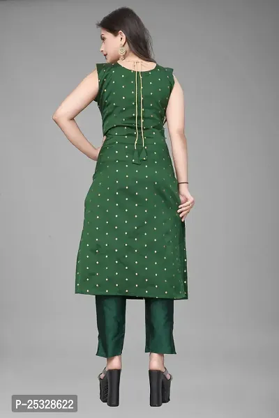 Fancy Jacquard Kurta Set For Women-thumb3