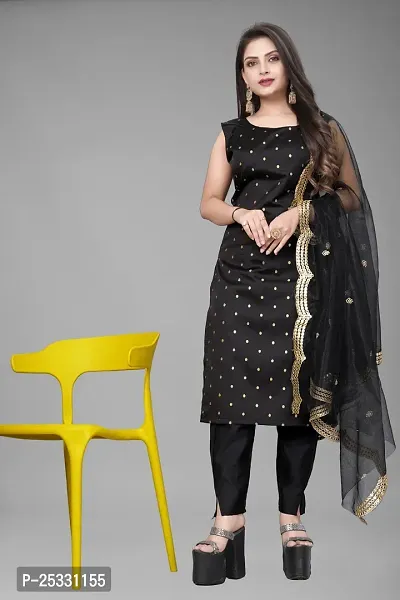 Fancy Jacquard Kurta Set For Women-thumb0