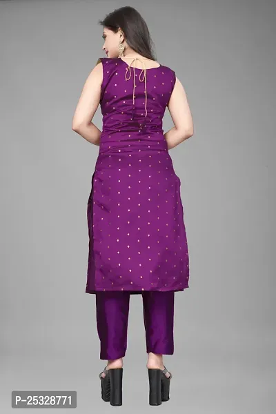 Fancy Jacquard Kurta Set For Women-thumb4