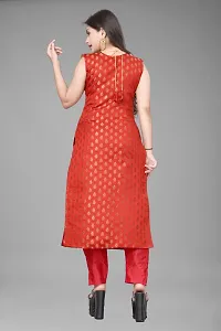 Fancy Jacquard Kurta Set For Women-thumb3