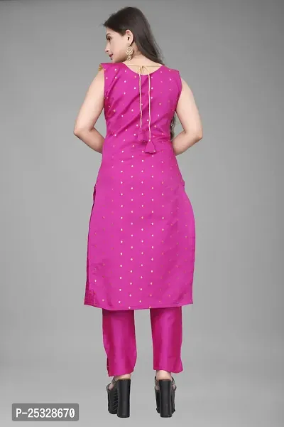 Fancy Jacquard Kurta Set For Women-thumb3