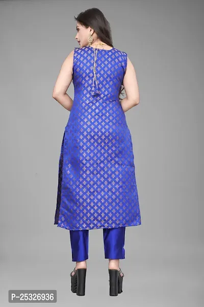 Fancy Jacquard Kurta Set For Women-thumb3