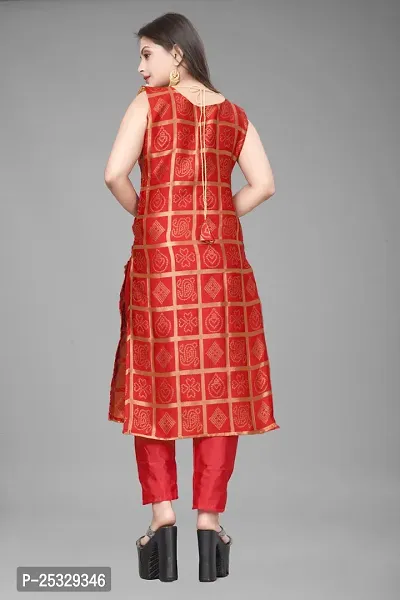 Fancy Jacquard Kurta Set For Women-thumb3