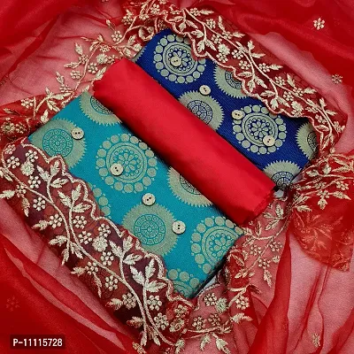 Paithani Silk With Jacquard Work Wholesale Dress Material -✈Free➕COD🛒