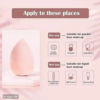 12 Pack Makeup Sponge Foundation Blending Sponge, Flawless for Liquid, Cream, and Powder, Makeup Blender Sponge Set-thumb3