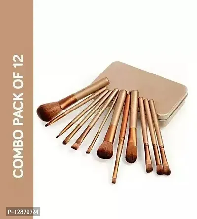 Naked 3 Brush (Set Of 12) Makeup Kit Face 12 Gm Synthetic Blusher Brush, Face Contour Brush, Lip Brush 100 Gm Makeup Brush